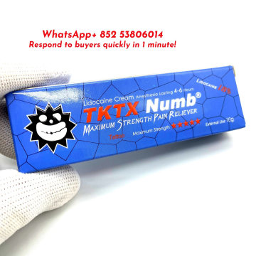 New Blue Box Tktx Beauty Tattoo Permanent Makeup Piercing Skin External Pain Relieving Numb Cream Original Manufacturing 10g